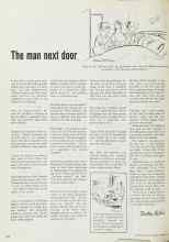 Better Homes & Gardens September 1970 Magazine Article: The man next door