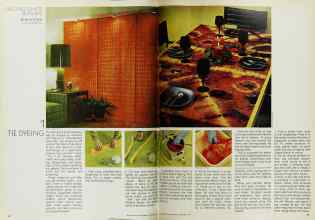 Better Homes & Gardens September 1970 Magazine Article: EXCITING CRAFTS WITH DYE