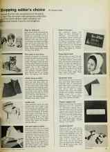 Better Homes & Gardens December 1970 Magazine Article: Shopping editor's choice