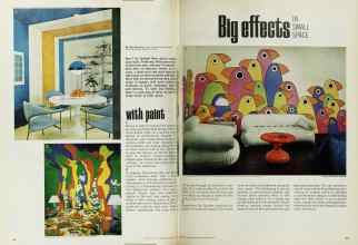 Better Homes & Gardens February 1971 Magazine Article: Big effects IN SMALL SPACE
