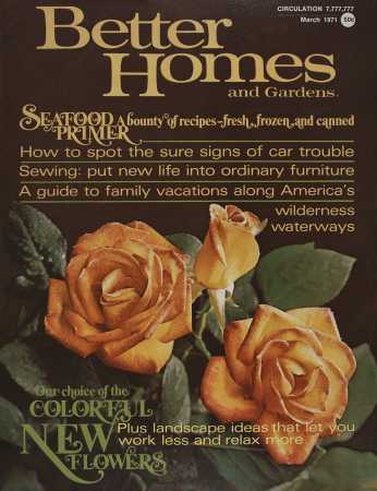 Better Homes & Gardens March 1971 Magazine Cover