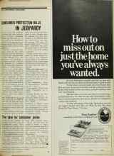 Better Homes & Gardens March 1971 Magazine Article: CONSUMER PROTECTION BILLS IN JEOPARDY