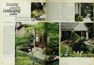 Better Homes & Gardens March 1971 Magazine Article: Relaxing solutions for Landscaping problems