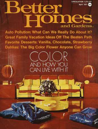 Better Homes & Gardens April 1971 Magazine Cover