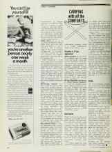 Better Homes & Gardens April 1971 Magazine Article: CAMPING with all the COMFORTS