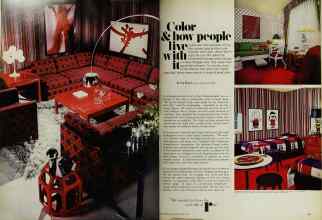 Better Homes & Gardens April 1971 Magazine Article: Color & how people live with it