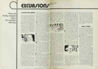 Better Homes & Gardens April 1971 Magazine Article: EXCURSIONS Here are family-tailored ideas for vacation side trips