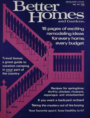 Better Homes & Gardens May 1971 Magazine Cover