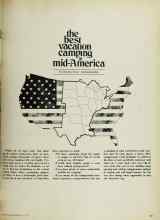 Better Homes & Gardens May 1971 Magazine Article: The best vacation camping in mid-America