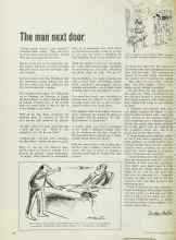 Better Homes & Gardens July 1971 Magazine Article: The man next door
