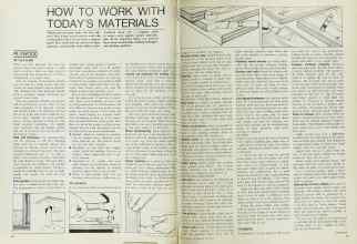 Better Homes & Gardens July 1971 Magazine Article: HOW TO WORK WITH TODAY'S MATERIALS