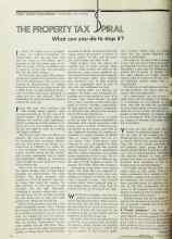 Better Homes & Gardens August 1971 Magazine Article: THE PROPERTY TAX SPIRAL