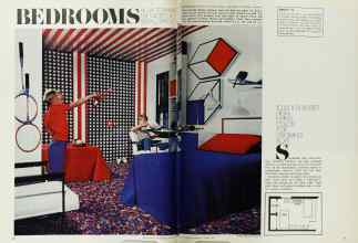Better Homes & Gardens August 1971 Magazine Article: BEDROOMS HOW TO MAKE THE MOST OF SMALL SPACE