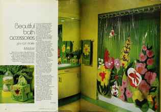 Better Homes & Gardens August 1971 Magazine Article: Beautiful bath accessories you can make