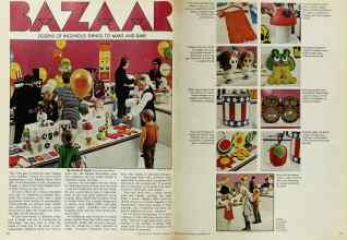 Better Homes & Gardens September 1971 Magazine Article: BAZAAR: DOZENS OF INGENIOUS THINGS TO MAKE AND BAKE