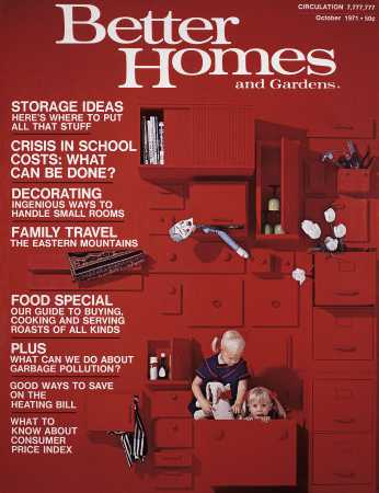 Better Homes & Gardens October 1971 Magazine Cover