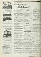 Better Homes & Gardens October 1971 Magazine Article: Should you buy a LEFTOVER new car?