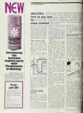 Better Homes & Gardens October 1971 Magazine Article: HEATING: how to pay less for more comfort