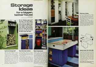 Better Homes & Gardens October 1971 Magazine Article: Storage Ideas for a bigger, better house