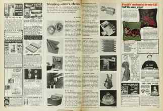 Better Homes & Gardens October 1971 Magazine Article: Shopping editor's choice