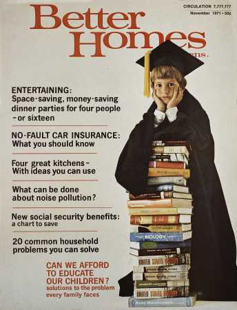 Better Homes & Gardens November 1971 Magazine Cover