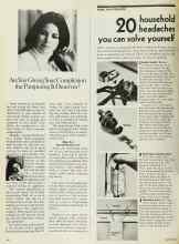Better Homes & Gardens November 1971 Magazine Article: 20 household headaches you can solve yourself