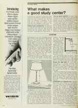 Better Homes & Gardens November 1971 Magazine Article: What makes a good study center?
