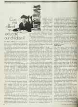 Better Homes & Gardens November 1971 Magazine Article: Can we afford to educate our children?