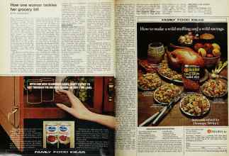 Better Homes & Gardens November 1971 Magazine Article: How one woman tackles her grocery bill