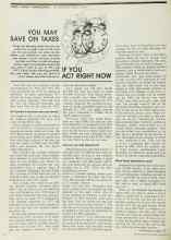Better Homes & Gardens December 1971 Magazine Article: YOU MAY SAVE ON TAXES IF YOU ACT RIGHT NOW