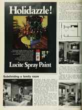 Better Homes & Gardens December 1971 Magazine Article: Subdividing a family room