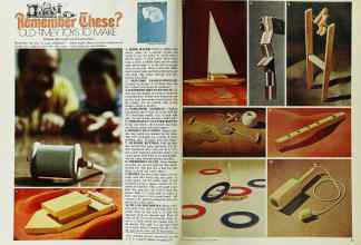 Better Homes & Gardens December 1971 Magazine Article: Remember These? OLD-TIMEY TOYS TO MAKE