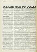 Better Homes & Gardens February 1972 Magazine Article: GET MORE MILES PER DOLLAR