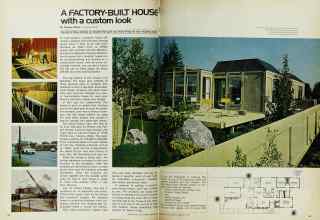 Better Homes & Gardens February 1972 Magazine Article: A FACTORY-BUILT HOUSE with a custom look