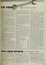 Better Homes & Gardens March 1972 Magazine Article: Auto repair gouging It could happen to you