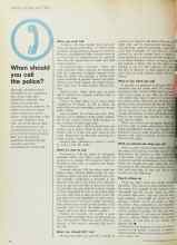 Better Homes & Gardens March 1972 Magazine Article: When should you call the police?
