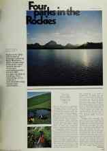 Better Homes & Gardens March 1972 Magazine Article: Four parks in the Rockies