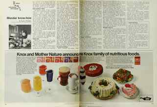 Better Homes & Gardens March 1972 Magazine Article: Blender know-how