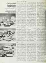 Better Homes & Gardens April 1972 Magazine Article: Gourmet gadgets