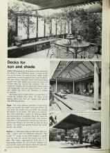 Better Homes & Gardens April 1972 Magazine Article: Decks for sun and shade