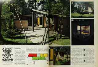 Better Homes & Gardens April 1972 Magazine Article: A GREAT HOUSE THAT DOESN'T COST A FORTUNE