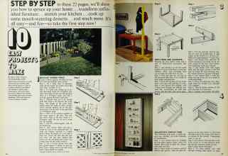 Better Homes & Gardens April 1972 Magazine Article: 10 EASY PROJECTS TO MAKE