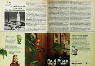 Better Homes & Gardens April 1972 Magazine Article: How to get the most from floor cleaning appliances