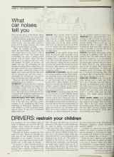 Better Homes & Gardens May 1972 Magazine Article: What car noises tell you