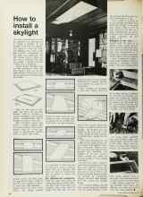 Better Homes & Gardens May 1972 Magazine Article: How to install a skylight
