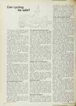 Better Homes & Gardens May 1972 Magazine Article: Can cycling be safe?