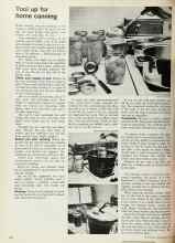 Better Homes & Gardens May 1972 Magazine Article: Tool up for home canning