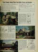 Better Homes & Gardens May 1972 Magazine Article: Three Popular House Plans from Better Homes and Gardens