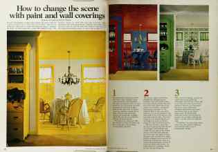 Better Homes & Gardens May 1972 Magazine Article: How to change the scene with paint and wall coverings