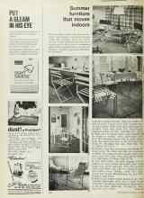 Better Homes & Gardens June 1972 Magazine Article: Summer furniture that moves indoors
